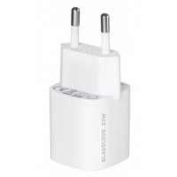 Сетевое зарядное устройство Glasscove 33W GAN 2-PORT TYPE-C + USB TC-099BPQ33
