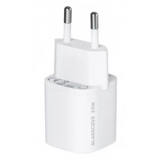 Зарядний пристрій Glasscove 33W GAN 2-PORT TYPE-C + USB TC-099BPQ33