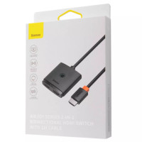 Type-C HUB Baseus AirJoy Series 2-in-1 Bidirectional HDMI Switch With Cable 1m Black