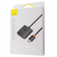 Type-C HUB Baseus AirJoy Series 2-in-1 Bidirectional HDMI Switch With Cable 1m Black
