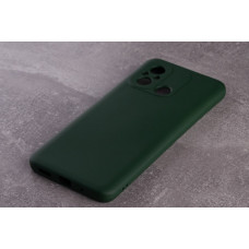 Силиконовая накладка Soft Silicone Case для Xiaomi Redmi 12C Dark Green