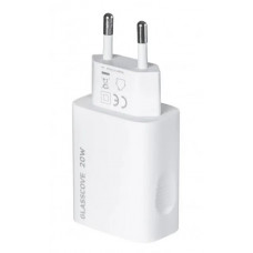 Зарядний пристрій Glasscove 20W 2-PORT TYPE-C + USB TC-012APQ20