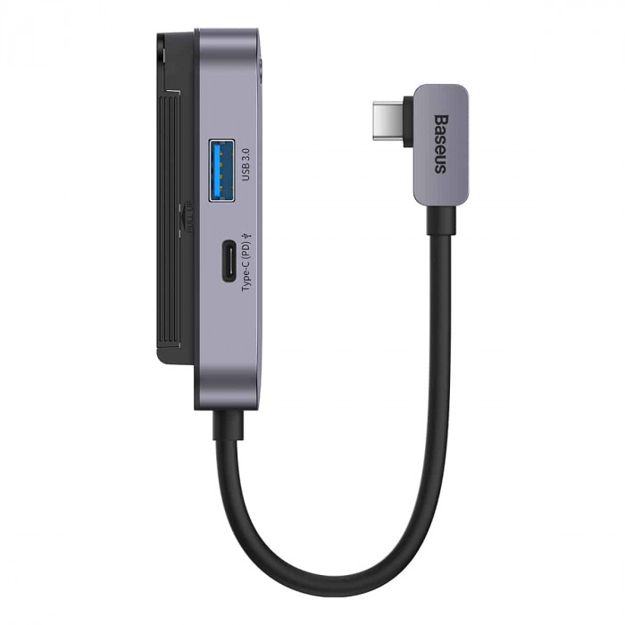Type-C HUB Baseus PadJoy 4-Port Adapter Dark Gray