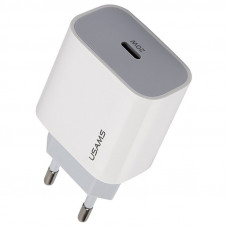 Сетевое зарядное устройство USAMS CC118 T34 PD Fast Travel Type-C Charger 20W