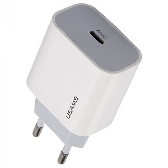 Зарядний пристрій USAMS CC118 T34 PD Fast Travel Type-C Charger 20W