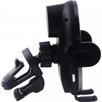 Автотримач із бездротовою зарядкою Proove Rounded Energy Pro 15W Black (WHRP15010001)