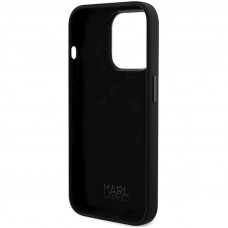 Чохол Karl Lagerfeld Silicone Karl & Choupette Head для iPhone 15 Pro Max Black (KLHCP15XSDHKCNK)