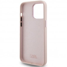 Чохол Karl Lagerfeld Silicone Choupette Metal Pin для iPhone 15|14|13 Pink (KLHCP15SSMHCNPP)