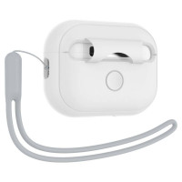Чохол Spigen для AirPods Pro 2/1 Silicon Fit Strap White/Grey (ACS05811)