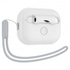 Чохол Spigen для AirPods Pro 2/1 Silicon Fit Strap White/Grey (ACS05811)
