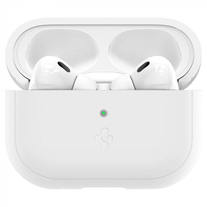 Чехол Spigen для AirPods Pro 2/1 Silicon Fit Strap White/Grey (ACS05811)