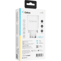Зарядний пристрій Gelius X-Duo PRO 45W GP-HC053 + кабель Type-C/Type-C White