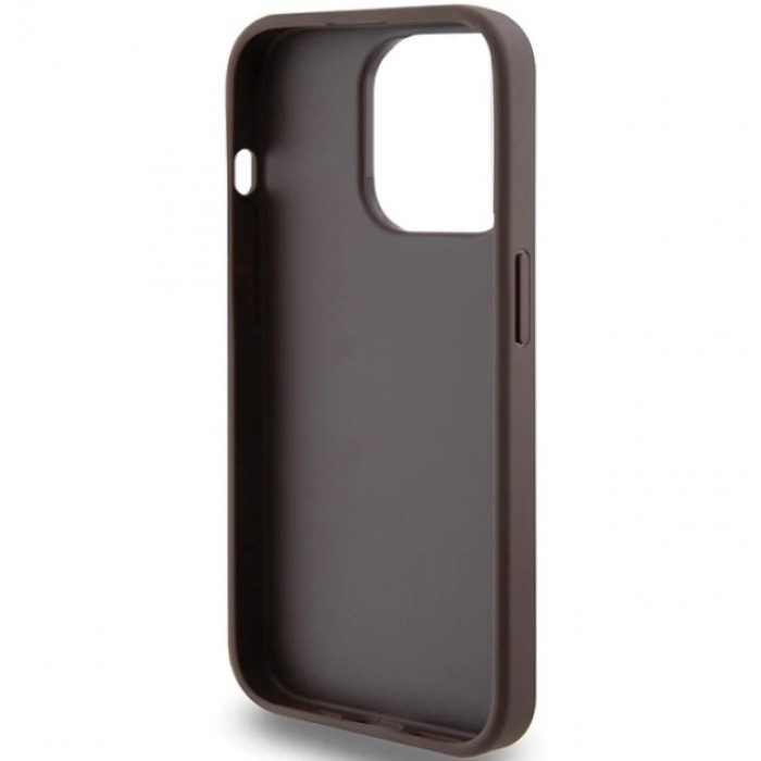 Чохол Guess 4G Metal Gold для iPhone 15 Pro Max Brown (GUHCP15XG4GFBR)