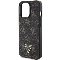 Чехол Guess 4G Triangle Metal Logo для iPhone 14 Pro Black (GUHCP14LPG4GPK)
