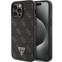 Чехол Guess 4G Triangle Metal Logo для iPhone 14 Pro Black (GUHCP14LPG4GPK)