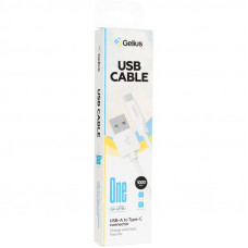 Кабель USB Gelius One GP-UC119 1m (12W) Type-C White