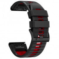Ремінець Tech-Protect IconBand Pro для Garmin Fenix 5 | 6 | 6 Pro | 7 Black Red (9490713936436)
