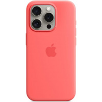 Чехол Silicone Case MagSafe & SplashScreen iPhone 15 Pro Guava