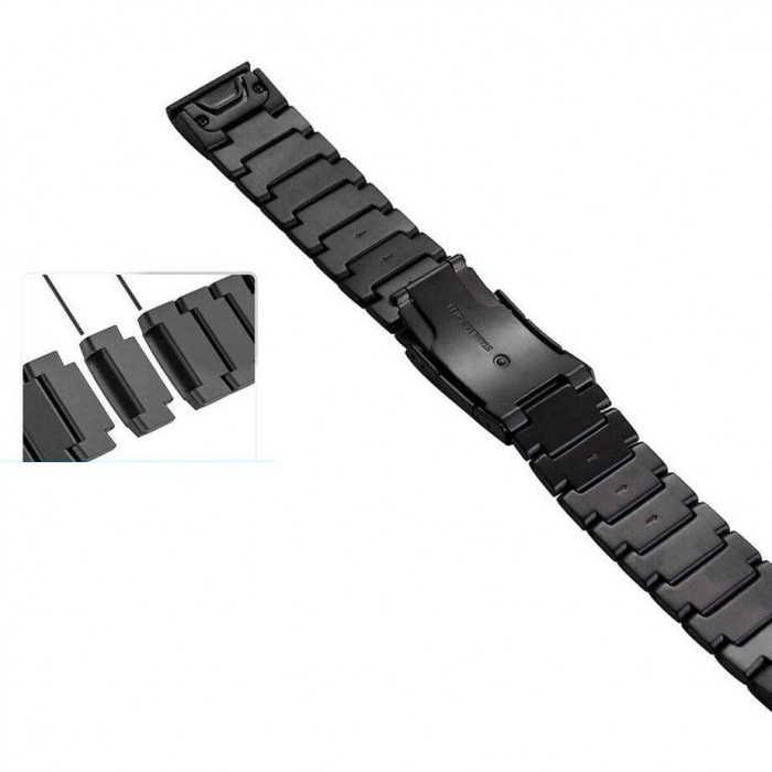Ремінець Tech-Protect SteelBand для Garmin Fenix 3 | 5X | 3HR | 5X Plus | 6X | 6X Pro | 7X Black (5906735412581)