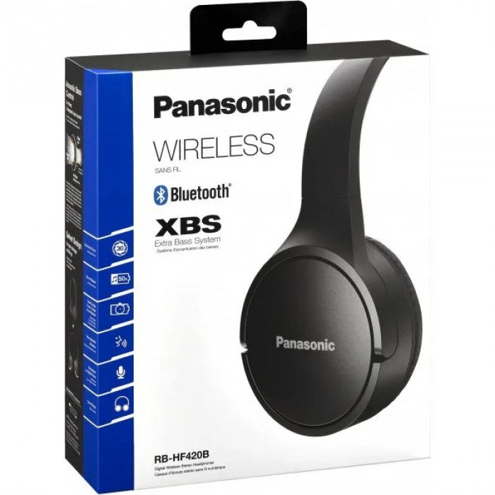 Беспроводные наушники Panasonic RB-HF420B Black (RB-HF420BGE-K)