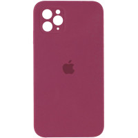 Силіконова накладка Silicone Case Square iPhone 12 Pro Max Maroon