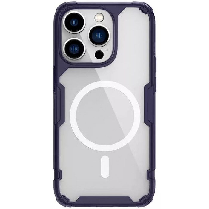 Чохол Nillkin Nature Pro Magnetic для iPhone 14 Pro Dark Purple Transparent