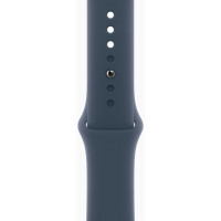 Apple Watch Series 9 GPS 45mm Silver Aluminium with Storm Blue Sport Band S/M (MR9D3)