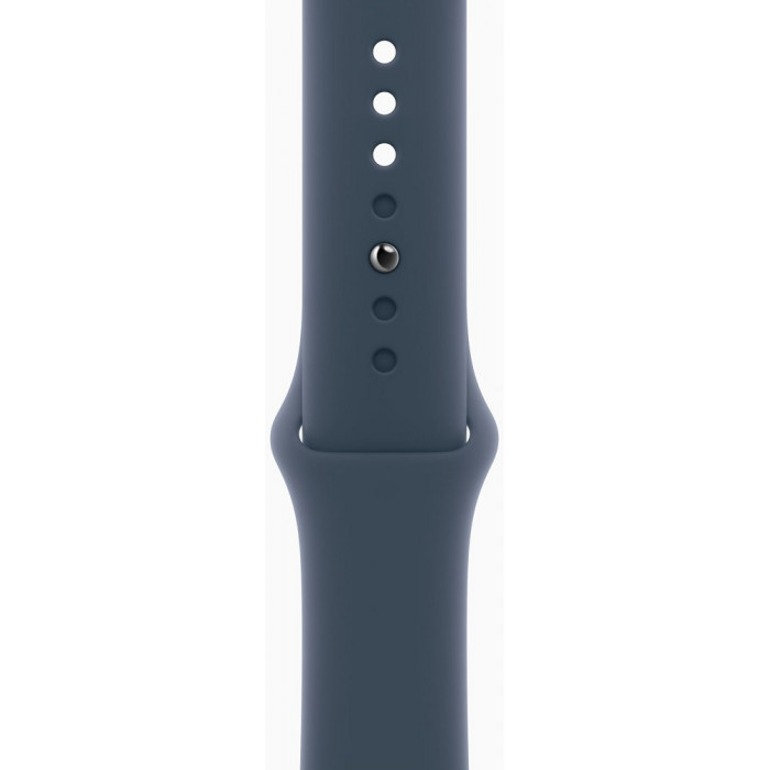 Apple Watch Series 9 GPS 45mm Silver Aluminium with Storm Blue Sport Band S/M (MR9D3)