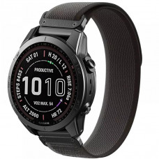 Ремінець Tech-Protect Nylon для Garmin Fenix 5 | 6 | 6 Pro | 7 Black Orange (9319456606751)