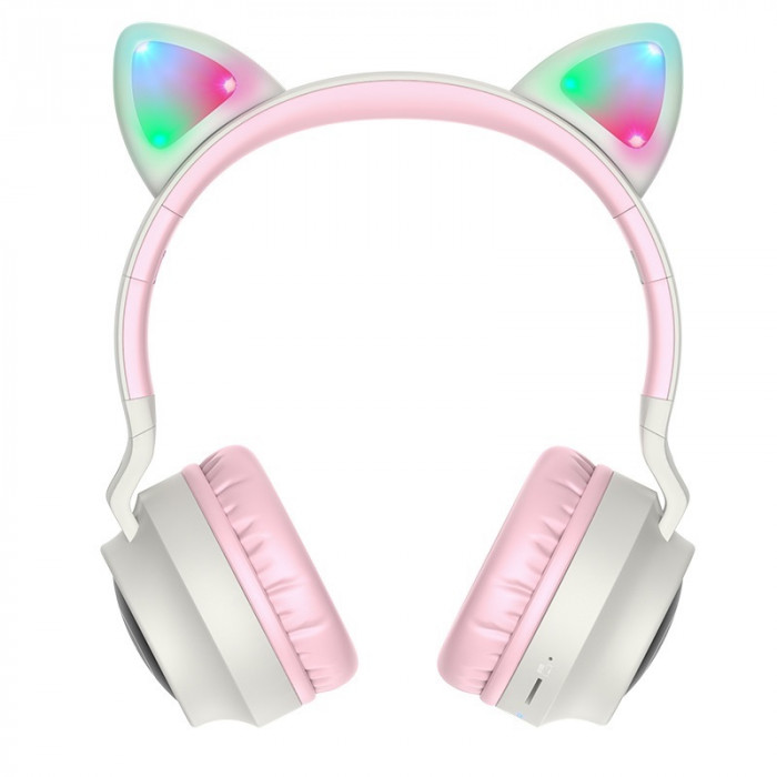 Наушники накладные Hoco W27 Cat Ear Wireless Headphones Gray