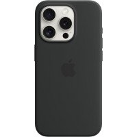Чохол Silicone Case MagSafe & SplashScreen iPhone 15 Pro Black