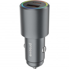 Автомобільний зарядний пристрій Proove Double Energy Plus 53W USB+Type-C Metal Gray (ACDE53110004)