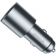 Автомобільний зарядний пристрій Proove Double Energy Plus 53W USB+Type-C Metal Gray (ACDE53110004)