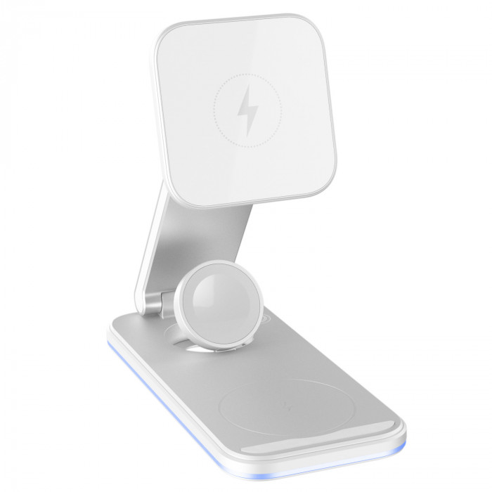 Бездротовий зарядний пристрій Proove Energy Fold 3 in 1 White (WSEF15010002)