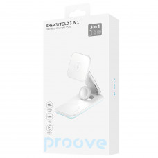 Бездротовий зарядний пристрій Proove Energy Fold 3 in 1 White (WSEF15010002)