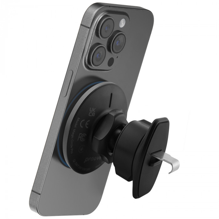 Автотримач із бездротовою зарядкою Proove Magic Circle Pro 15W Black