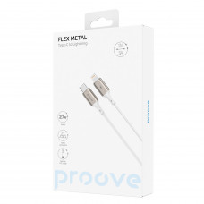 Кабель Proove Flex Metal Type-C to Lightning 27W (1m) White (CCFM27002102)