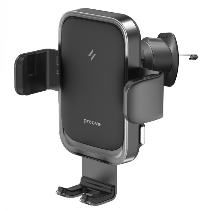 Автотримач із бездротовою зарядкою Proove Nitro Charge 15W Black