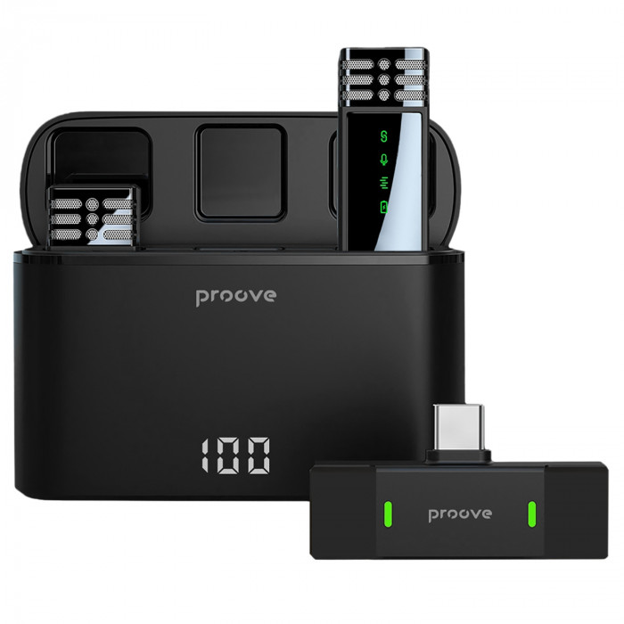 Петлічний мікрофон бездротовий Proove Record Type-C