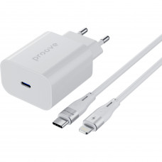 Мережевий зарядний пристрій Proove Rapid 20W USB-C + кабель USB-C to Lightning (WCRP20012102)