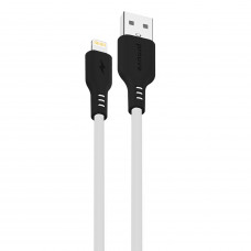 Кабель Proove Rebirth USB to Lightning 2.4A (1m) White/Black (CCRE60001102)
