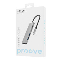 Type-C HUB Proove Iron Link 5in1 2USB+2USB-C+HDMI (HBIL00222024)