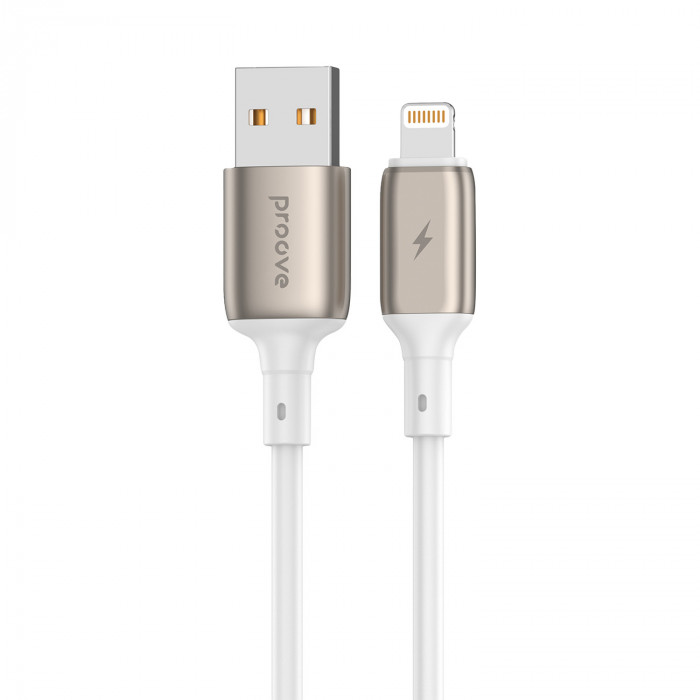 Кабель Proove Flex Metal USB to Lightning 2.4A (1m) White (CCFM20001102)