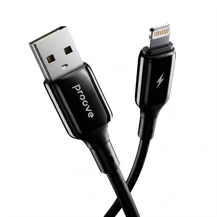 Кабель Proove Flex Metal USB to Lightning 2.4A (1m) Black (CCFM20001101)