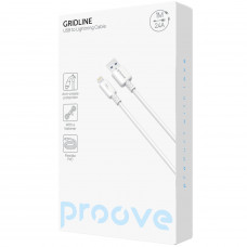Кабель Proove GridLine Lightning 2.4A (1m) White (CCGL12001102)