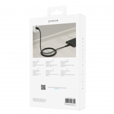 Кабель Proove Rebirth USB to Type-C 2.4A (1m) Black/White (CCRE60001202)