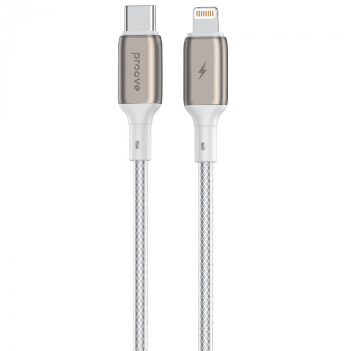 Кабель Proove Dense Metal Type-C to Lightning 27W (2m) White (CCDM27002122)