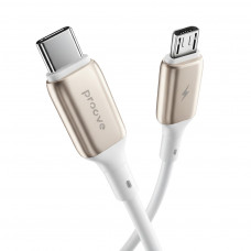Кабель Proove Flex Metal USB to Micro 2.4A (1m) White (CCFM20001302)