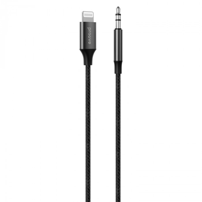 Кабель AUX Proove SoundTrack Lightning to 3.5mm (1m) Black (ACST00004801)