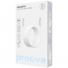 Кабель Proove Magneto Type-C to Type-C 60W (1m) White (CCMA60002202)